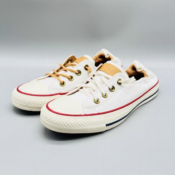 Converse Shoes Womens 7.5 White Chuck Taylor All Star Shoreline Low Top Sneakers - Picture 4 of 13